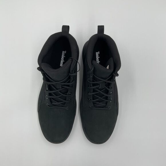 Men\'s Timberland Allston Mid Lace Sneaker Boot‎ Black Nubuck Leather TB0A69V5EQ4 main image 5